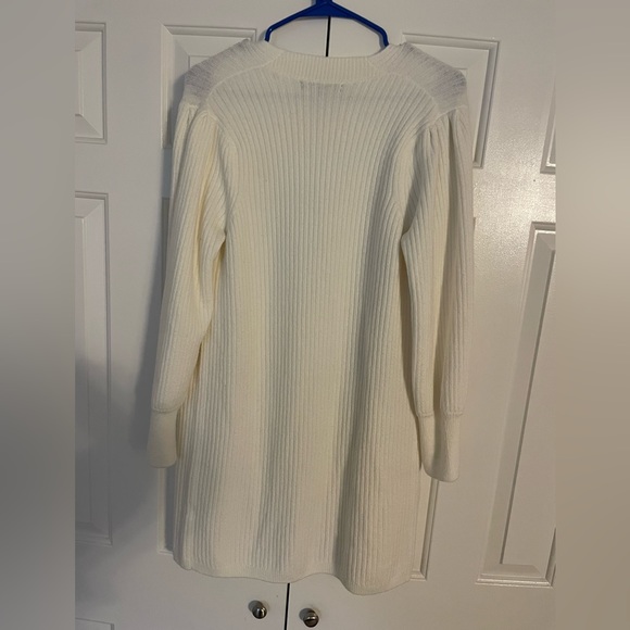 White nana republic knee length cardigan size small - Picture 3 of 3